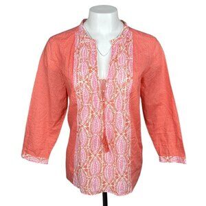 J.CREW Tie Front Blouse Sz Large